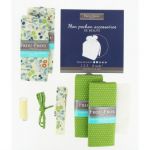 Kit Couture DIY Frou-Frou - LE POCHON ACCESSOIRE DE BEAUTE les oiseaux Vert pomme K0050-10-1 image