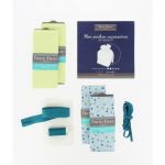 Kit Couture DIY Frou-Frou - LE POCHON ACCESSOIRE DE BEAUTE Kirigami Bleu layette K0050-10-3 image