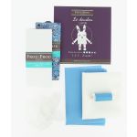 Kit Couture DIY Frou-Frou - LE DOUDOU LAPIN Fleuri Bleu K0050-4-1 image
