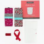 Kit Couture DIY Frou-Frou - LE FOURRE TOUT Fleuri Bordeaux glamour K0050-5-1 image