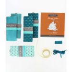 Kit Couture DIY Frou-Frou - LE SAC A DOS ENFANT Etoiles Turquoise foncé K0050-7-3 image