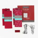 Kit Couture DIY Frou-Frou - LE TOTE BAG PASSEPOILE Odonata Bordeaux glamour K0050-8-2 image