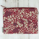 Pochette de sac Fleuri Bordeaux
