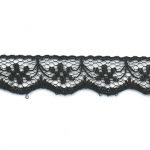 Dentelle Nylon Unis 12mm Frou-Frou noir 1024-8-1 petite image