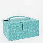 Coffret Boîte à couture I Love Couture Bobine Fleur Turquoise foncé 1055Z-0-311 petite image