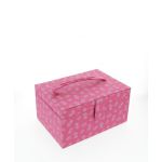 Coffret Boîte à couture I Love Couture Bobine Fleur Rose Fushia