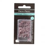 EPINGLES 19 et 22cm DE SURETE Parme clair - Blister de 50 pingles Frou-Frou
