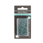 EPINGLES 19 et 22cm DE SURETE Turquoise foncé - Blister de 50 pingles Frou-Frou