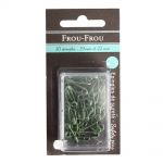 EPINGLES 19 et 22cm DE SURETE Vert pomme - Blister de 50 pingles Frou-Frou