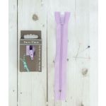 Frou-Frou Fermeture à glissière Zip Parme clair Uni