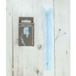 Frou-Frou Fermeture à glissière Zip Bleu Azur Uni