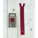 Frou-Frou Fermeture à glissière Zip Bordeaux Uni