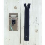 Frou-Frou Fermeture à glissière Zip Bleu marine Uni