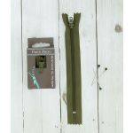 Frou-Frou Fermeture à glissière Zip Vert Kaki Uni