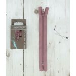 Frou-Frou Fermeture à glissière Zip Violet figue Uni