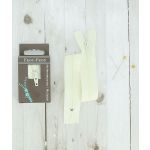 Frou-Frou Fermeture à glissière Zip Blanc cassé Uni