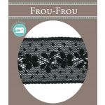 Dentelle de Calais Elastique Frou-Frou 45mm Noir 1129-0-1 image