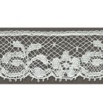Dentelle de Calais Tulle 18mm Frou-Frou Tulle Blanc 1130-0-2 petite image