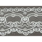 Dentelle Tulle Polyester Frou-Frou 30mm Tulle Blanc 1247-0-2 petite image