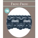 Dentelle Tulle Polyester Frou-Frou 30mm Tulle Bleu foncé 1247-0-4 image
