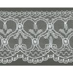 Dentelle Tulle Polyester Frou-Frou 60mm Tulle Blanc cassé 1247-60-2 petite image