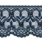 Dentelle Tulle Polyester Frou-Frou 60mm Tulle Bleu foncé 1247-60-4 petite image