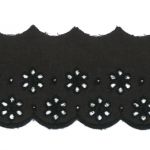 Broderie anglaise Coton 55mm Frou-Frou  Coton 55mm Frou-Frou  Noir 1300-55-1 petite image