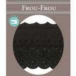 Broderie anglaise coton Frou-Frou 95mm Noir 1307-95-1 image