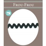 Ruban Croquet Zigzag Polyester Frou Frou Noir 1479-0-1 image