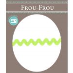 Ruban Croquet Zigzag Polyester Frou Frou Vert Aniss 1479-0-21 image