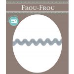 Ruban Croquet Zigzag Polyester Frou Frou Gris clair 1479-0-36 image