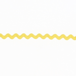 Ruban Croquet Zigzag Polyester Frou Frou Jaune 5mm - PRIX AU METRE