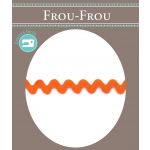Ruban Croquet Zigzag 5mm Polyester Frou Frou Orange 1479-0-55 image
