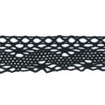 Dentelle Coton Frou-Frou 20mm Noir 1701-20-1 petite image