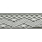 Dentelle Coton Frou-Frou 20mm Blanc 1701-20-2 petite image