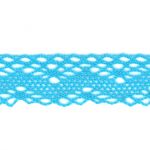 Dentelle Coton Frou-Frou 20mm Bleu lagon 1701-20-24 petite image
