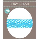 Dentelle Coton Frou-Frou 20mm Bleu lagon 1701-20-24 image