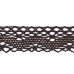 Dentelle Coton Frou-Frou 20mm Chocolat 1701-20-26 petite image