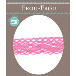 Dentelle Coton Frou-Frou 20mm Rose Camélia 1701-20-47 image