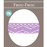 Dentelle Coton Frou-Frou 20mm Parme 1701-20-60 image