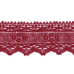 Dentelle Coton Frou-Frou 45mm Bordeaux glamour 1702-45-52 petite image