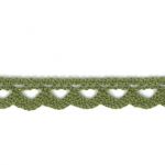 Dentelle Galon Coton Frou-Frou 8mm Kaki 1703-8-19 petite image
