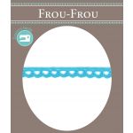 Dentelle Galon Coton Frou-Frou 8mm Turquoise 1703-8-24 image
