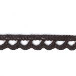 Dentelle Galon Coton Frou-Frou 8mm Chocolat 1703-8-26 petite image