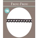 Dentelle Galon Coton Frou-Frou 8mm Chocolat 1703-8-26 image