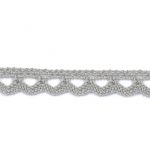 Dentelle Galon Coton Frou-Frou 8mm Gris perle 1703-8-36 petite image