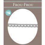 Dentelle Galon Coton Frou-Frou 8mm Gris perle 1703-8-36 image