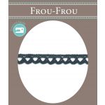 Dentelle Galon Coton Frou-Frou 8mm Gris foncé 1703-8-39 image