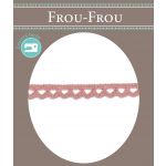 Dentelle Galon Coton Frou-Frou 8mm Rose poudré 1703-8-45 image