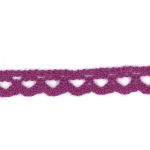 Dentelle Galon Coton Frou-Frou 8mm Rose prune 1703-8-47 petite image